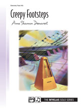CREEPY FOOTSTEPS piano sheet music cover